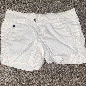 BKE Women's Cream Cargo Shorts